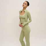 Maeve Flared Pants - Pistachio