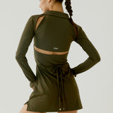 Emily Court Dress - Khaki
