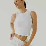 Jersey Pocket Skirt - White
