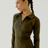 Emily Court Dress - Khaki