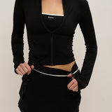 Maeve Skort Set - Black