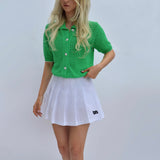 Collar Crochet Cardi - Green