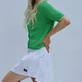 Collar Crochet Cardi - Green