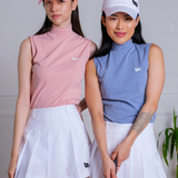 BA Sleeveless Mock Neck Top - Baby Blue