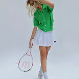 Collar Crochet Cardi - Green