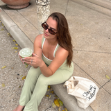 Maeve Flared Pants - Pistachio